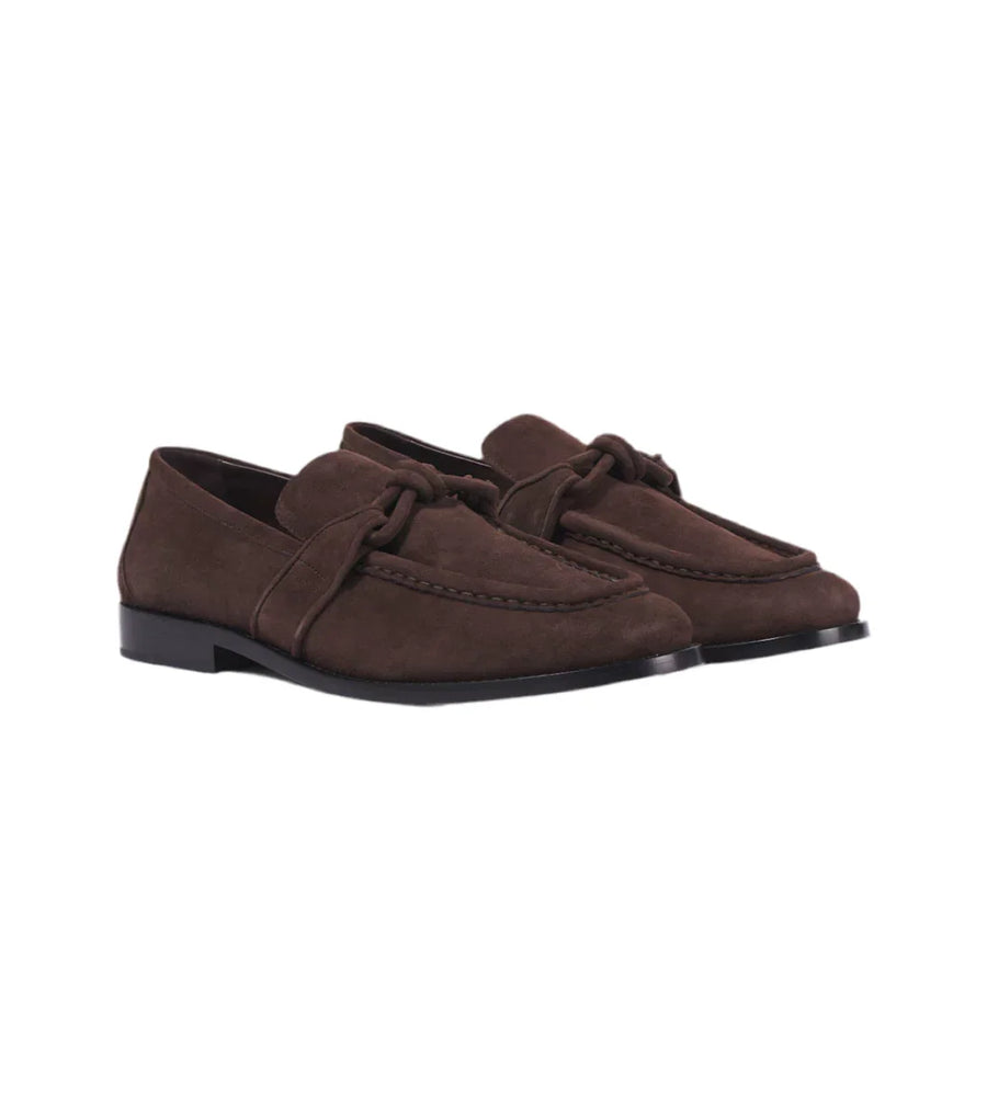 Bottega Veneta Astaire Knot suede loafers