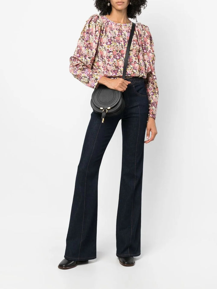 Chloé Small Marcie Grained Leather Crossbody Bag