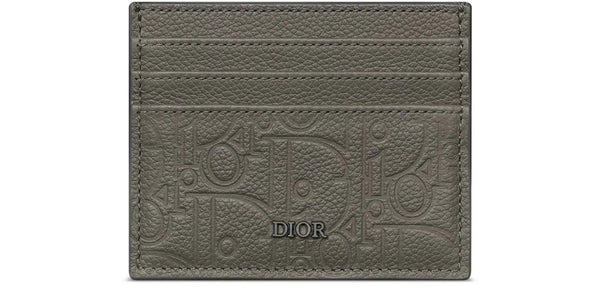 Dior Card Holder in Gravity leather