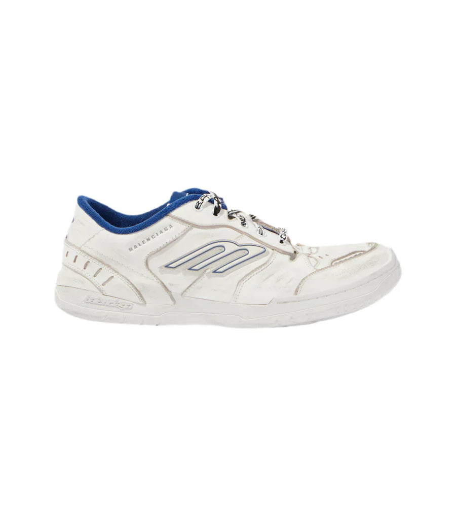 Balenciaga Hamptons distressed leather sneakers