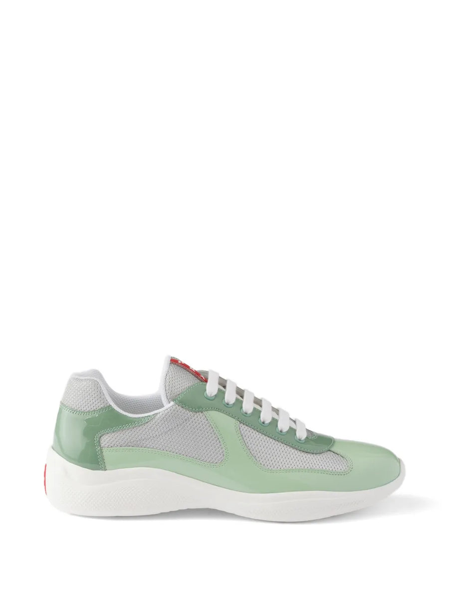 Prada patent-leather and technical-fabric America's Cup sneakers