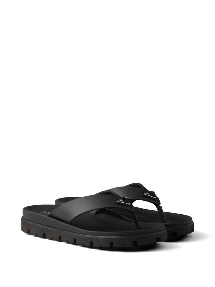 Prada Rubber Thong Sandals