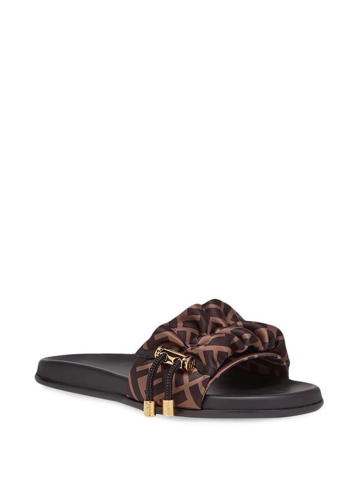 FENDI toggle-fastening FF-logo slides