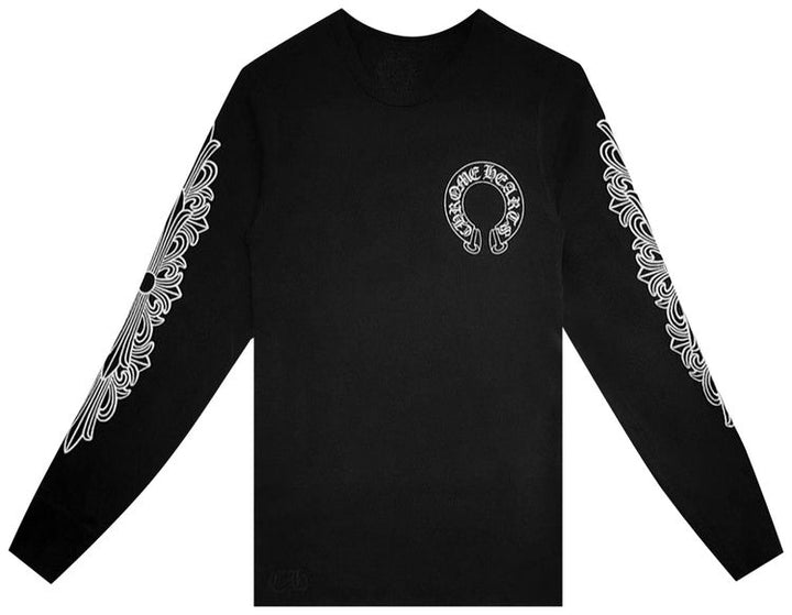 Chrome Hearts Horseshoe Thermal Waffle T Shirt Black