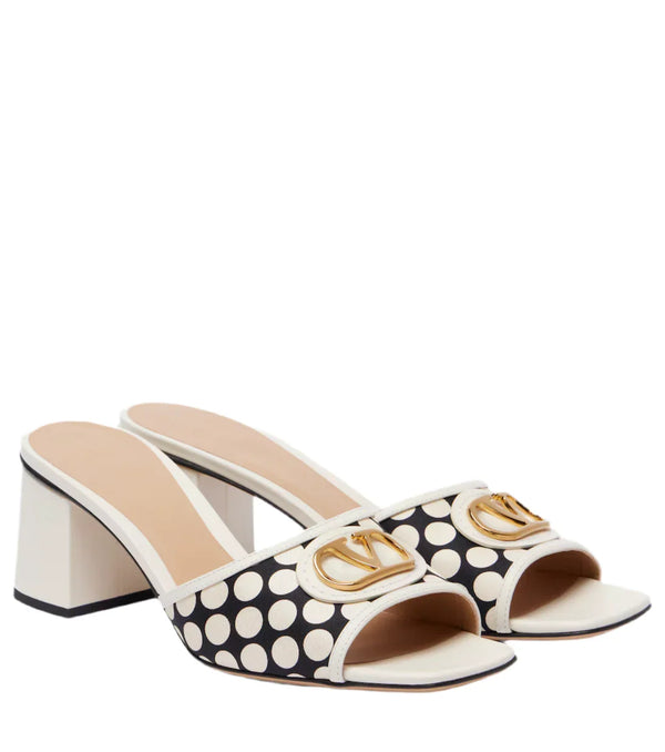 Valentino Garavani VLogo polka-dot mules