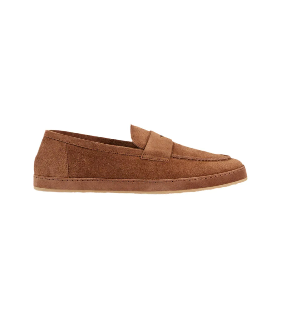 Brunello Cucinelli Suede penny loafers