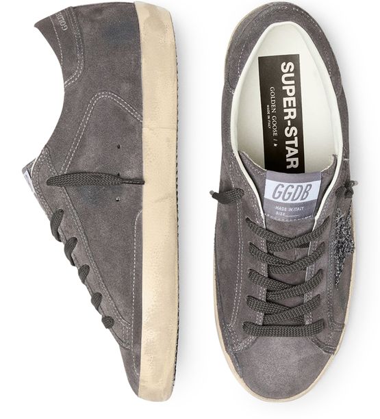 GOLDEN GOOSE Super-star glittery sneakers