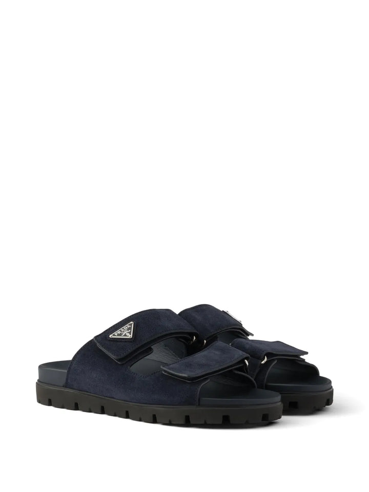 Prada suede band sandals
