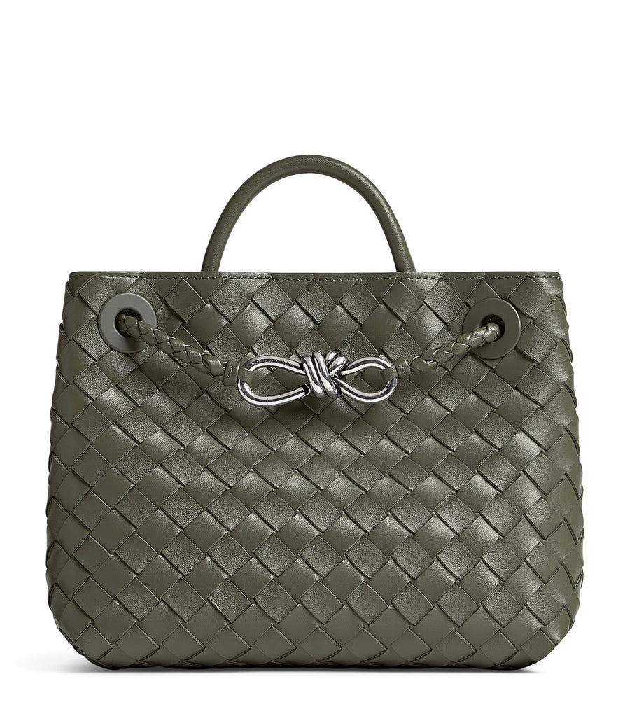Bottega Veneta Small Leather Andiamo Top-Handle Bag