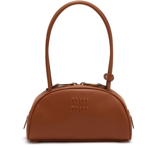 Miu Miu Small Beau Half-Moon Leather Bag
