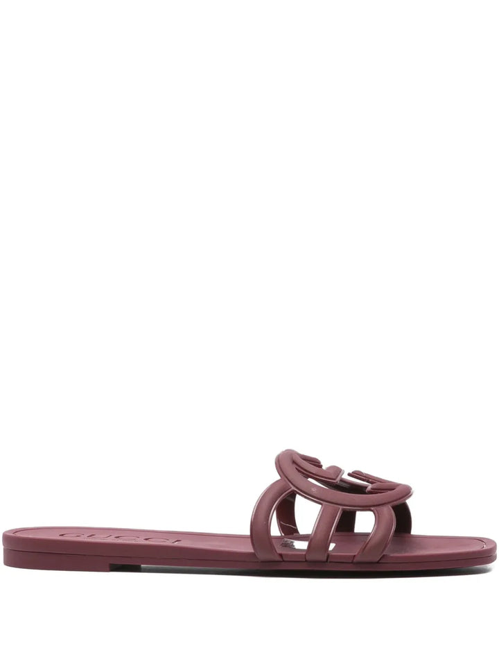 Gucci GG-logo flat sandals
