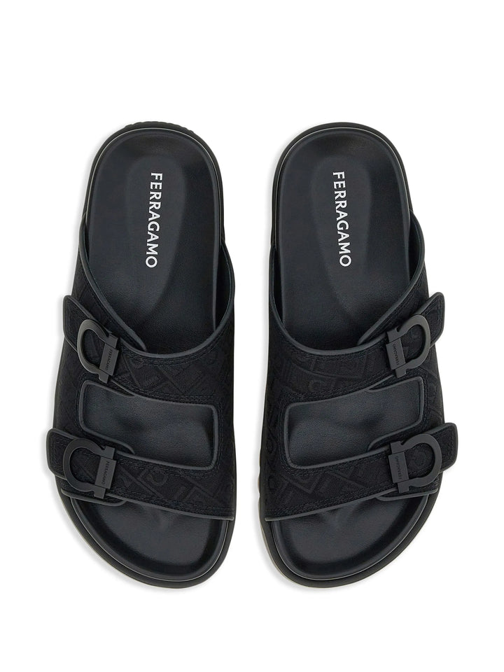 Ferragamo Gancini-jacquard sandals