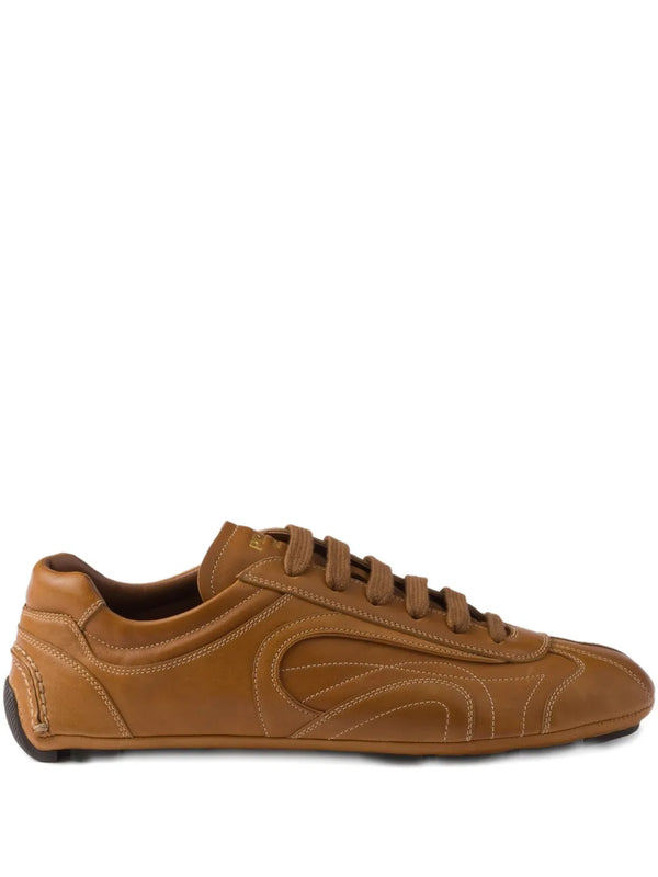 Prada Montecarlo Re-edition 2005 Antiqued leather sneakers