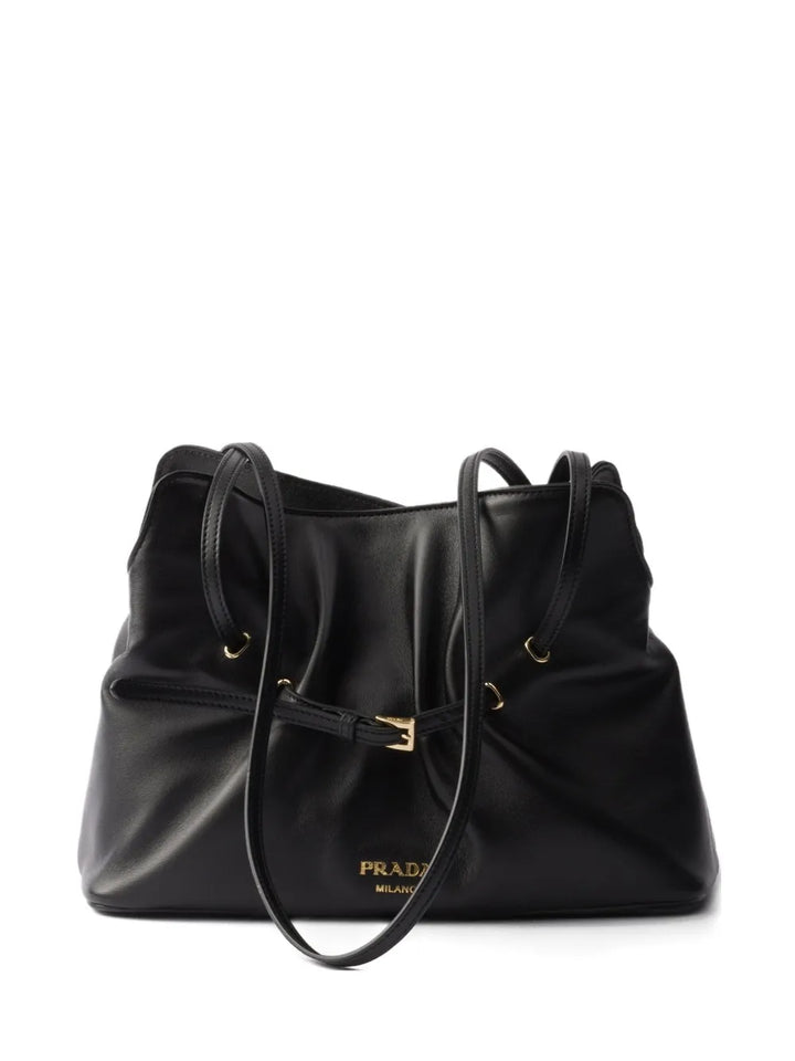 Prada small Dada leather tote bag