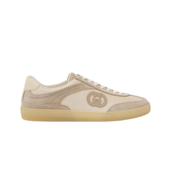 Gucci Interlocking G suede-trimmed sneakers