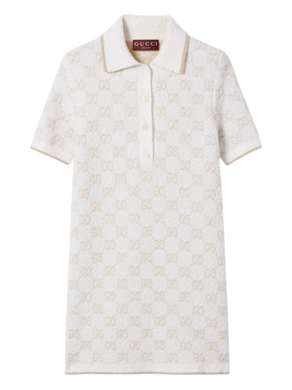 Gucci GG-pattern short-sleeve mini dress