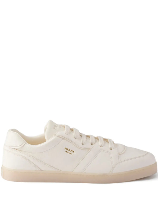 Prada logo-print leather sneakers