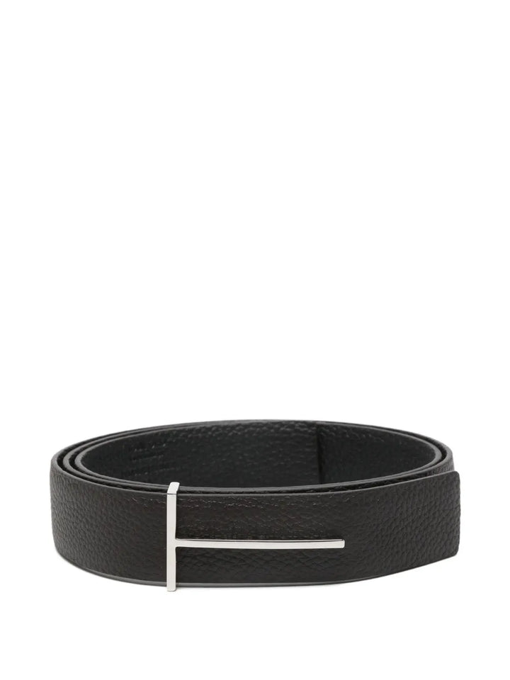 TOM FORD T-bar leather belt
