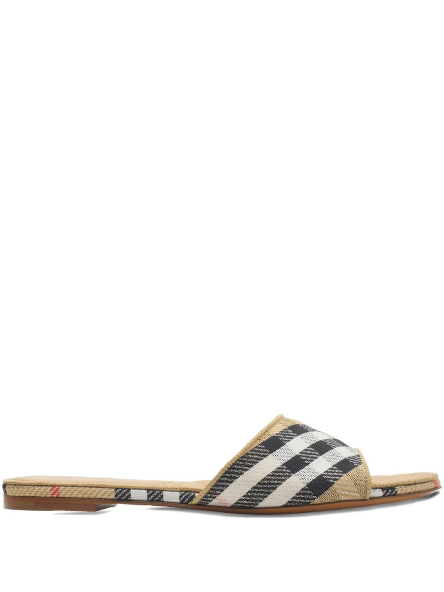 Burberry Sloane check-pattern sandals
