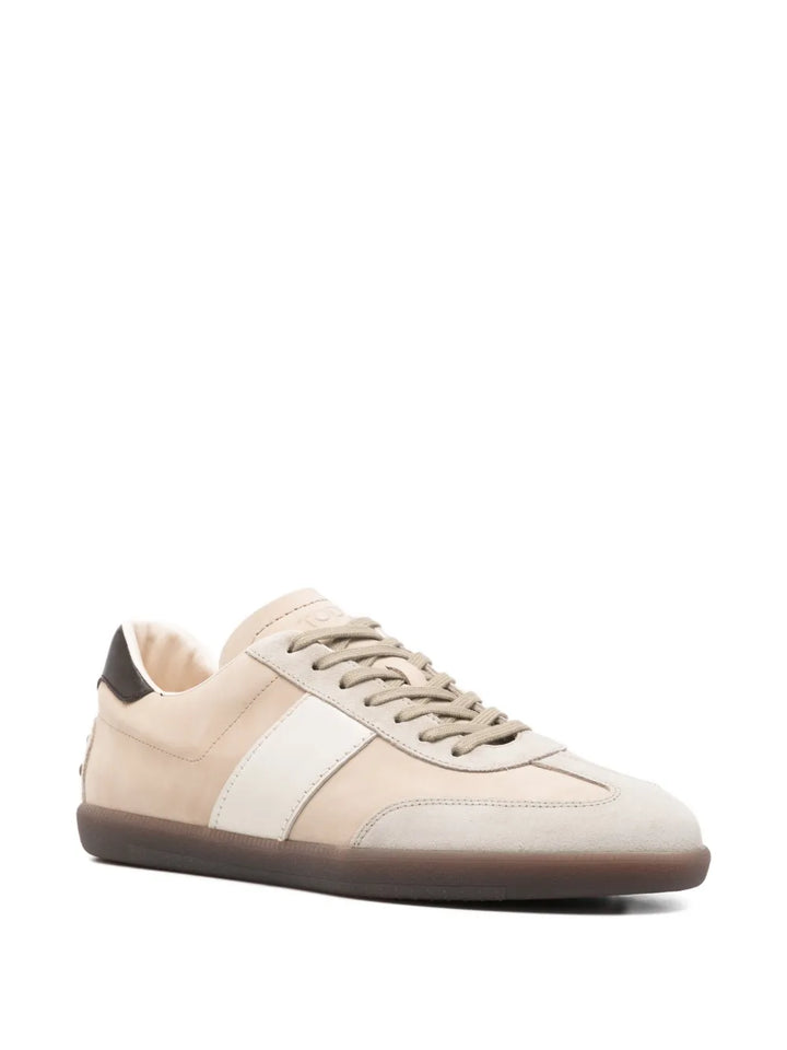 Tod's Tabs panelled suede sneakers