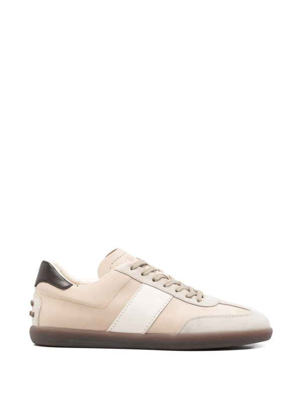 Tod's Tabs panelled suede sneakers