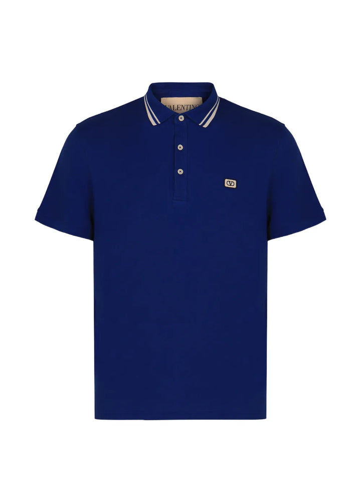 Valentino Garavani logo-embroidered polo shirt