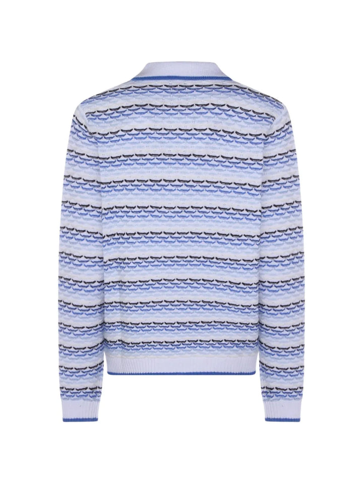 Casablanca pattern polo shirt