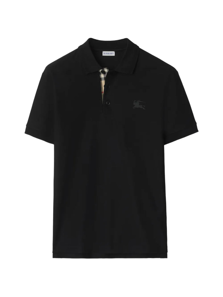 Burberry logo-embroidered polo shirt