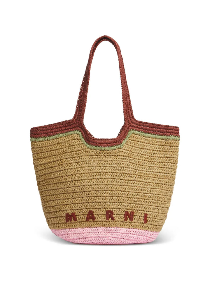 Marni Seaside woven-design tote bag
