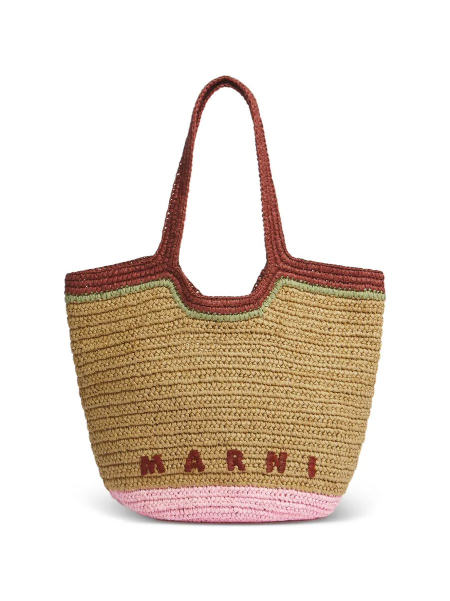 Marni Seaside woven-design tote bag