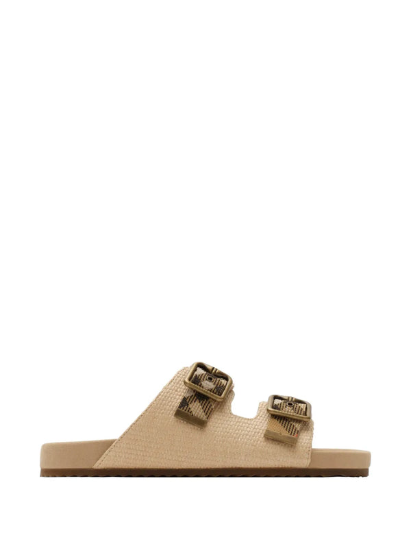 Burberry raffia-effect Urchin sandals