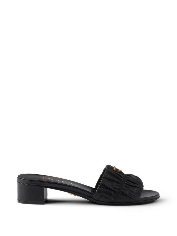 Prada matelassé nappa leather slides