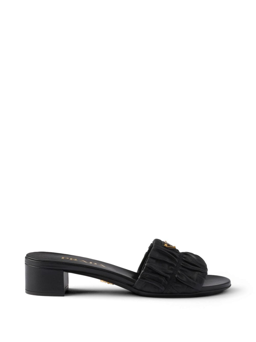 Prada matelassé nappa leather slides