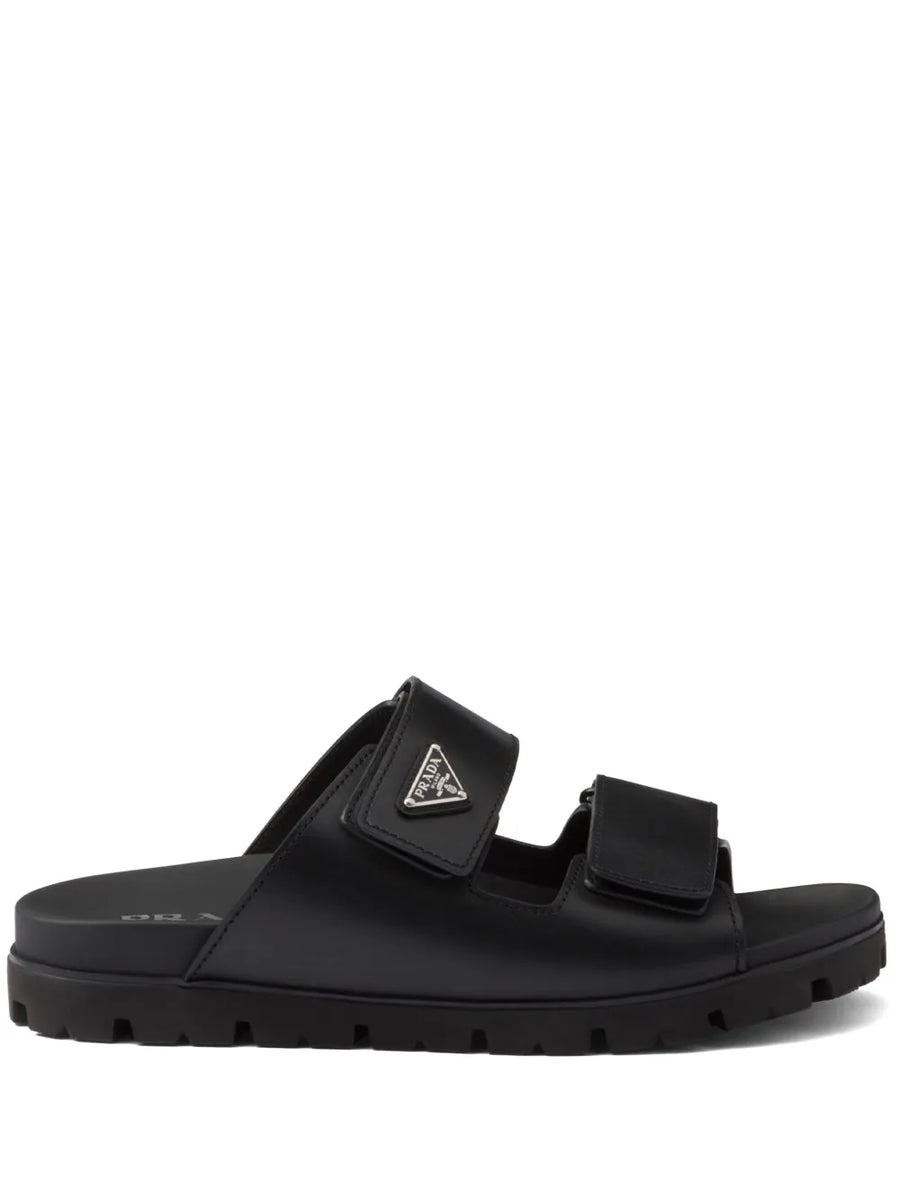 Prada Leather Strap Sandals