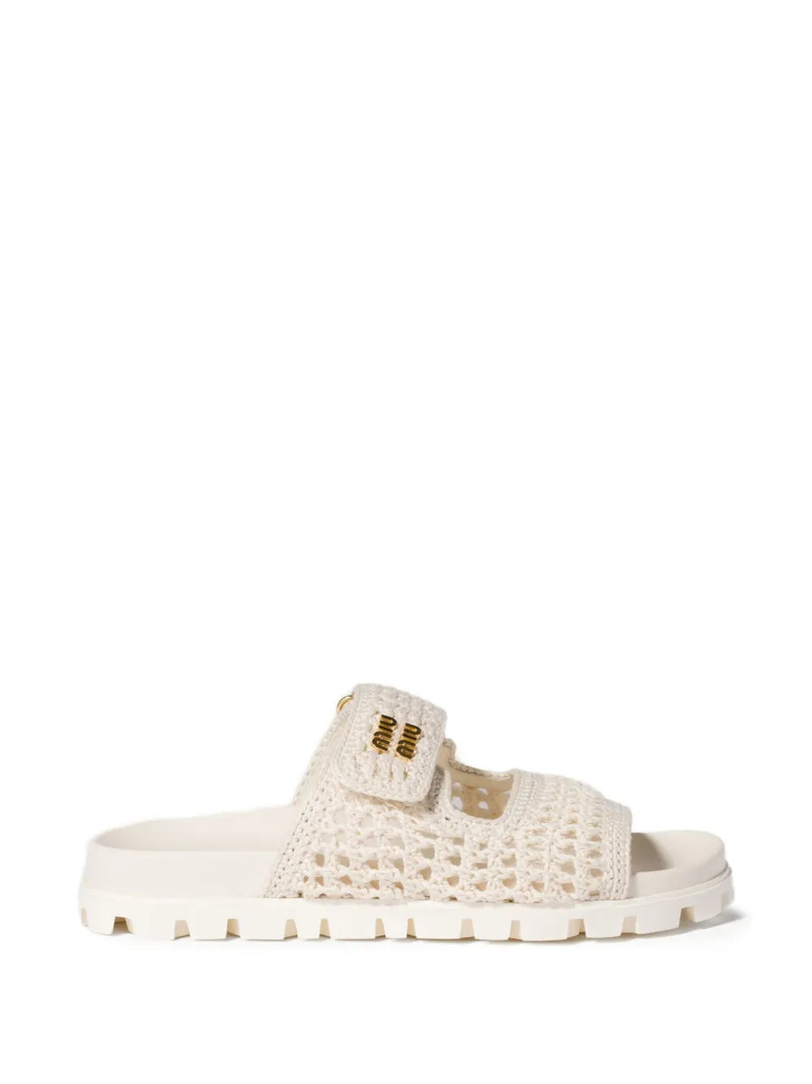 Miu Miu crochet sandals