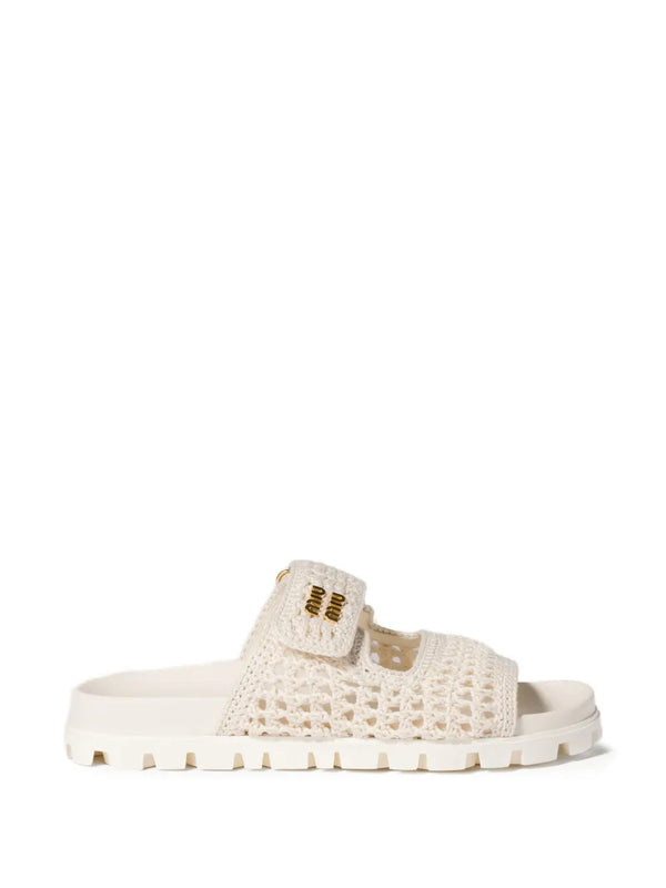 Miu Miu crochet sandals