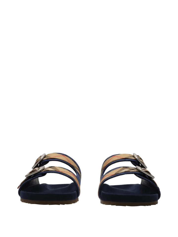 Burberry Check Denim Urchin Sandals