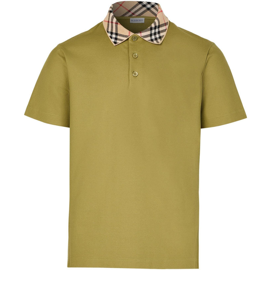 Burberry Check cotton polo shirt