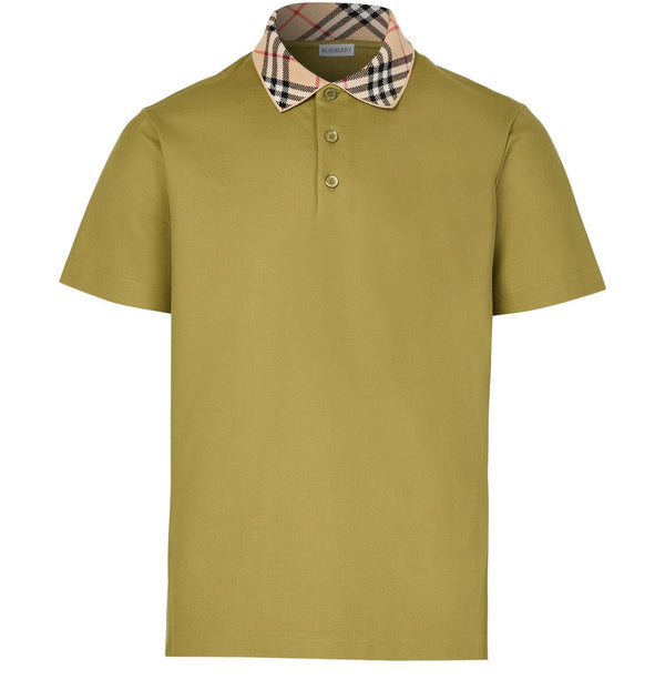 Burberry Check cotton polo shirt