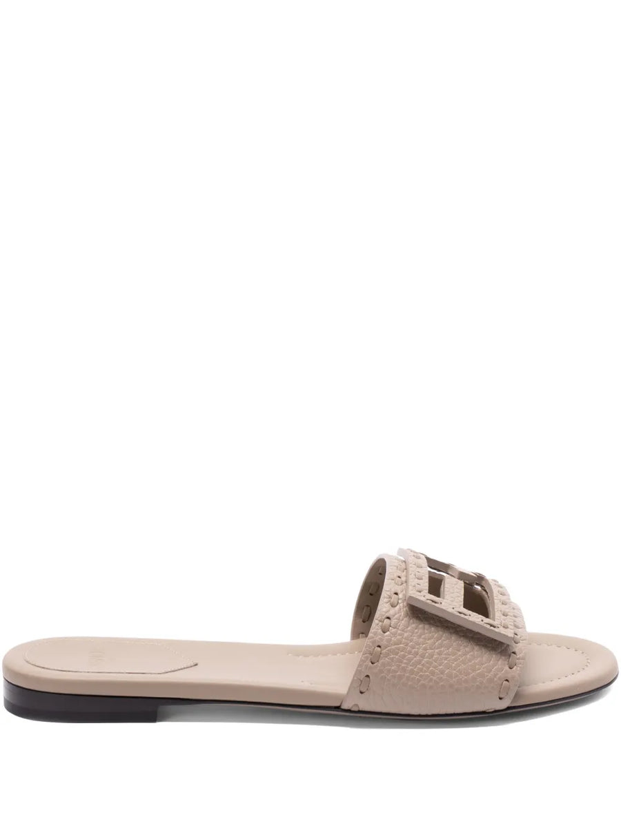 FENDI Logo Slides Sandals