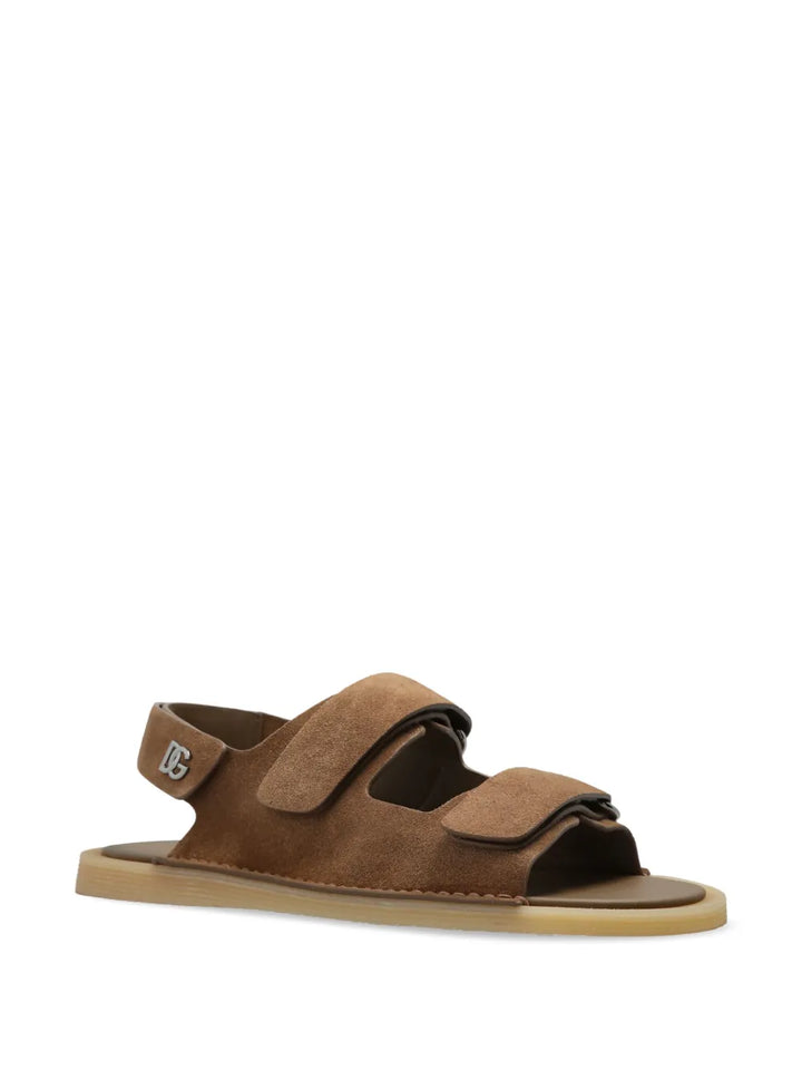 Dolce & Gabbana touch-strap leather sandals
