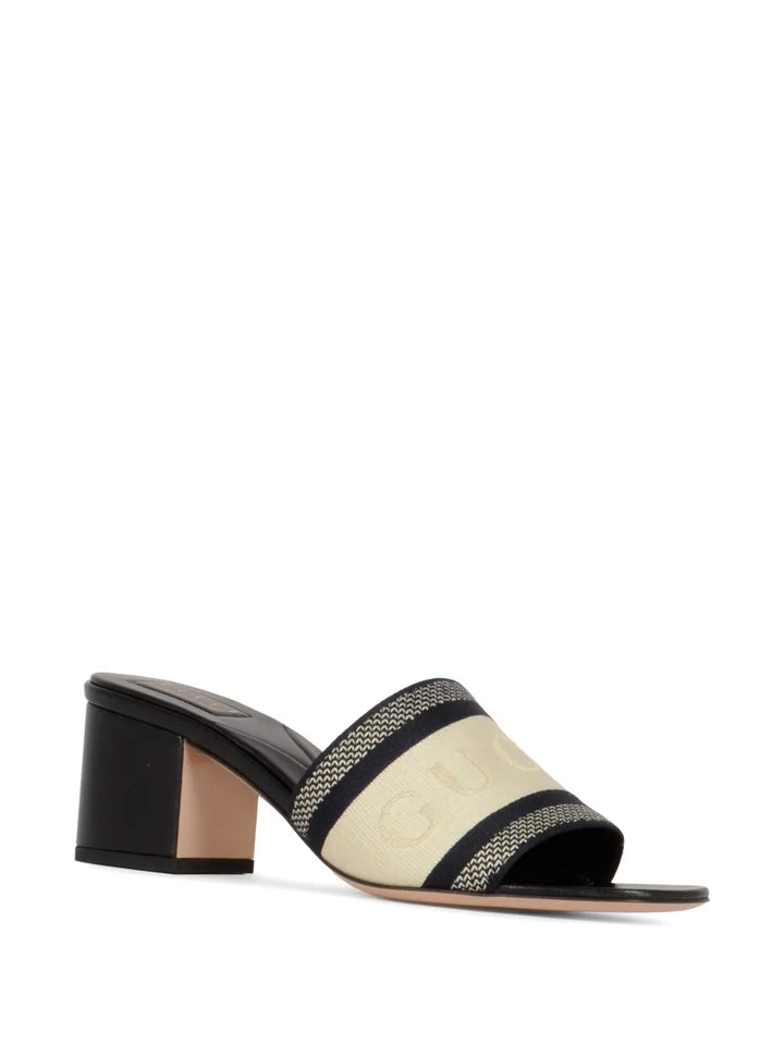 Gucci logo-band sandals