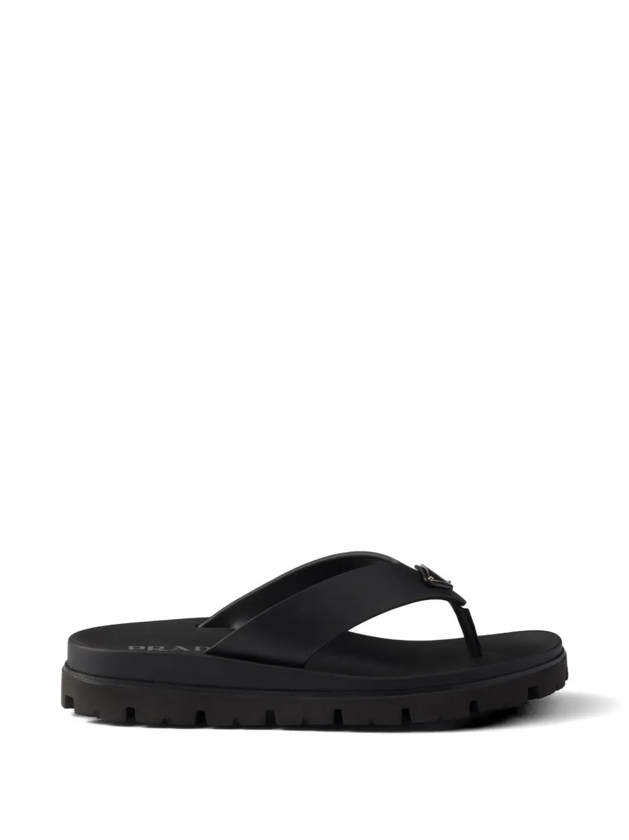 Prada Rubber Thong Sandals