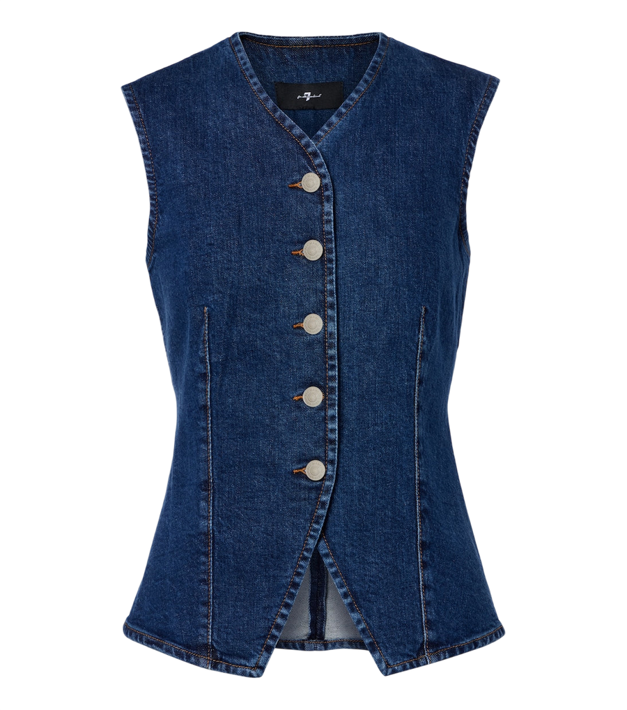 Gilet en jean pour femme 7 For All Mankind