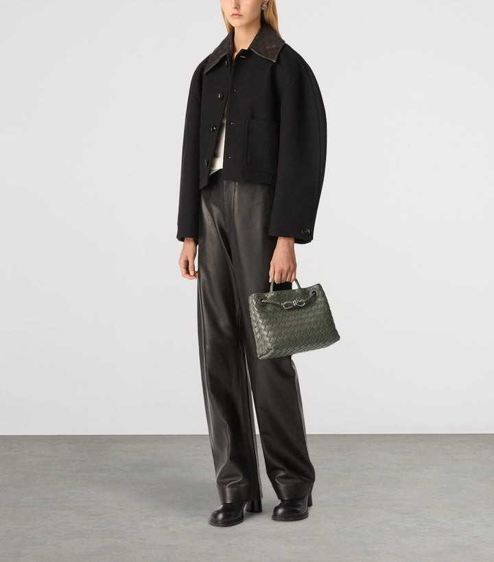 Bottega Veneta Small Leather Andiamo Top-Handle Bag