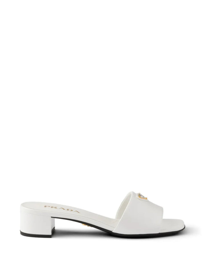 Prada Saffiano patent leather sandals