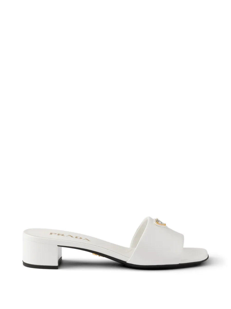 Prada Saffiano patent leather sandals