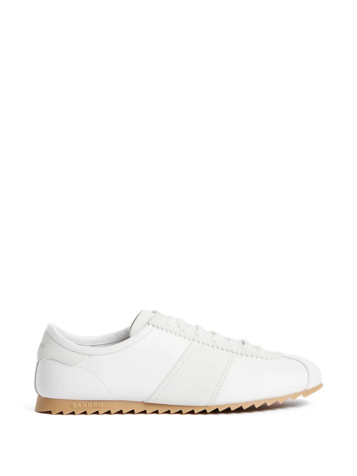 SANDRO leather suede sneakers