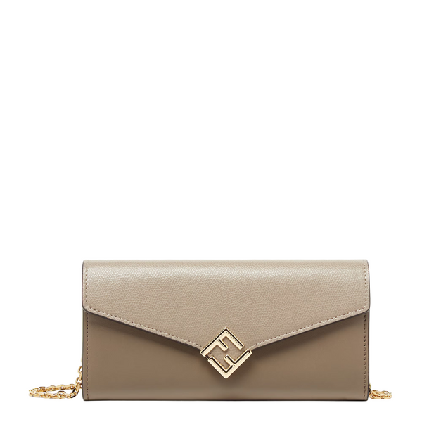Fendi FF Diamonds Continental With Chain