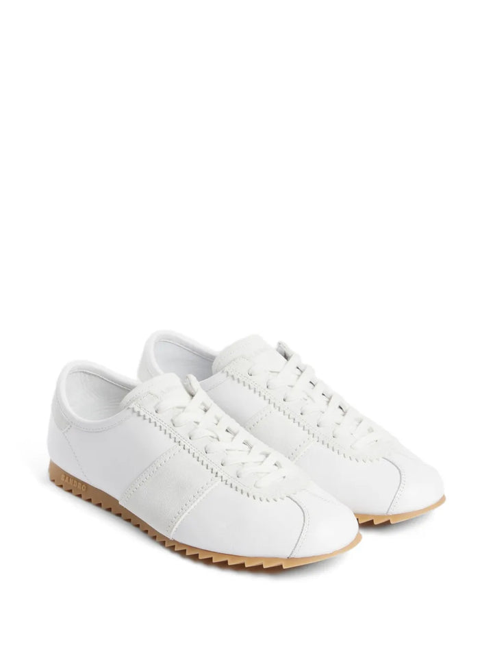 SANDRO leather suede sneakers